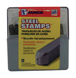 C.H. Hanson 1/8 in. Gray A-Z Letter Stamp Set Steel Nail-On