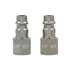 Tru-Flate Anodized Aircraft Aluminum Plug 1/4 in. Female 2 pc.