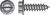HILLMAN 10 x 1-1/2 in. L Stainless Steel Slotted 100 per box Sheet Metal Screws Hex Washer