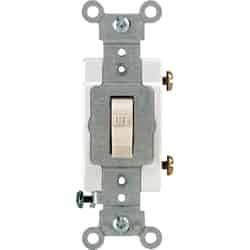 Leviton Commercial 15 amps Switch Toggle 1 Light Almond
