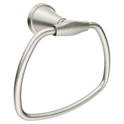 Moen Tiffin Brushed Nickel Towel Ring Metal
