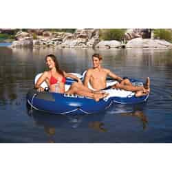 Intex River Run Blue/White Plastic Inflatable Float for Two