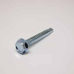 Ace 1-1/2 in. L x 10 Sizes Hex Zinc-Plated Self- Drilling Screws Hex Washer Head Steel