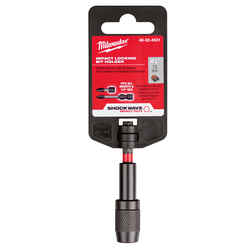 Milwaukee SHOCKWAVE 2.88 in. Alloy Steel Impact Magnetic Locking Bit Holder 1/4 in. Hex Shank 1