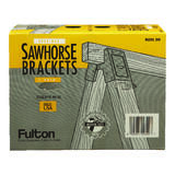 Fulton 2 in. H x 4 in. W Sawhorse Brackets 400 lb. capacity 1 pk Black