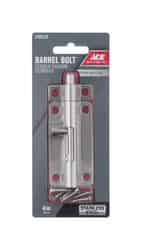 Ace Heavy Duty Barrel Bolt 4 in. Stainless Steel Latches Doors and Cages