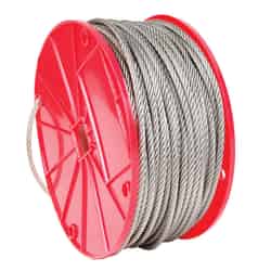 Campbell Chain Electro-Polish Stainless Steel 3/32 in. Dia. x 250 ft. L Cable
