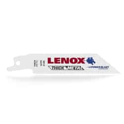 Lenox 4 in. L x 1/2 in. W Reciprocating Saw Blade 14 TPI 5 pk Bi-Metal