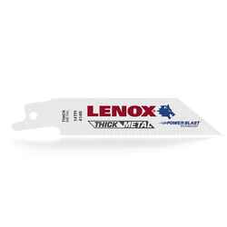 Lenox 4 in. L x 1/2 in. W Reciprocating Saw Blade 14 TPI 5 pk Bi-Metal