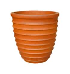 Southern Patio GRC 14-3/4 in. H x 14 in. W Terracotta Cement Round Midrise Planter