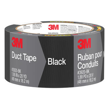 Scotch 20 yd. L x 1.88 in. W Black Duct Tape