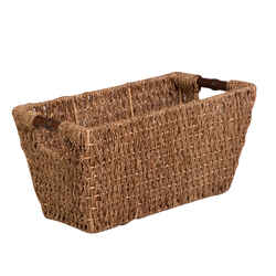 Honey-Can-Do 17 in. L X 9 in. W X 8 in. H Brown Storage Basket