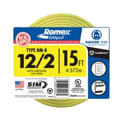 Southwire 15 ft. Solid Romex Type NM-B WG Non-Metallic Wire 12/2