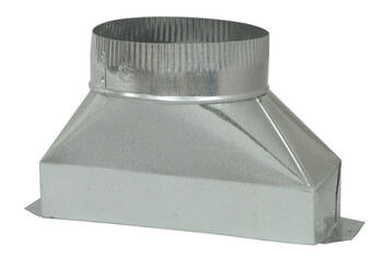 Deflect-O 6 in. Dia. x 10 in. L Galvanized Steel Duct