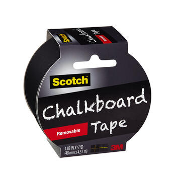 Scotch 1.88 in. W X 5 yd L Chalkboard Tape Black