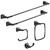 Delta Sawyer Venetian Bronze Towel Bar 18 in. L Die Cast Zinc