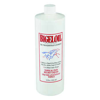 Bigeloil Liquid Topical Pain Relief Rub For Horse 1 qt.