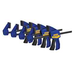 Irwin Quick-Grip 6 in. x 2.43 in. D Resin Bar Clamp 300 lb. 4 pc.