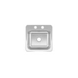 Kindred Stainless Steel Top Mount 15 in. W x 15 in. L Bar Sink