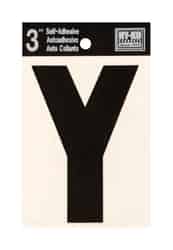 Hy-Ko 3 in. Black Vinyl Self-Adhesive Letter Y 1 pc.