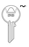 Hy-Ko Automotive Key Blank EZ# Y5 Single sided For For Yale Locks