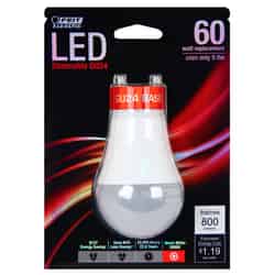 Feit Electric Enhance A19 GU24 LED Bulb Bright White 60 Watt Equivalence 1 pk