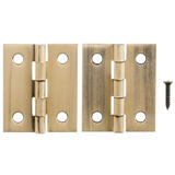 Ace 2.75 in. W x 1-1/2 in. L Antique Brass Brass Broad Hinge 2 pk