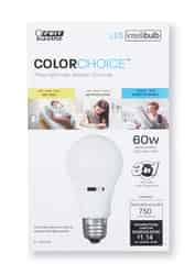 Feit Electric Intellibulb COLORCHOICE A19 E26 (Medium) LED Bulb Warm White 60 Watt Equivalence 1 pk