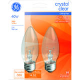 GE Lighting 40 watts B13 Incandescent Bulb 380 lumens White Decorative 2 pk