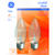 GE Lighting 40 watts B13 Incandescent Bulb 380 lumens White Decorative 2 pk