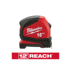 Milwaukee 16 ft. L X 1.6 in. W Compact Tape Measure 1 pk