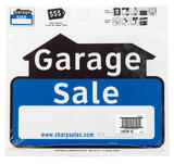 Hy-Ko English 13 in. W x 12 in. H Garage Sale Sign Plastic