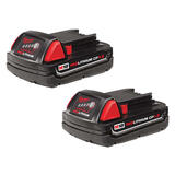 Milwaukee M18 REDLITHIUM 18 V 1.5 Ah Lithium-Ion Compact Battery Combo Pack 2 pc