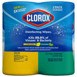 Clorox Citrus Blend & Fresh Scent Disinfecting Wipes 75 ct 2 pk