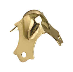 Ace Bright Brass Decorative Corner 4 1.3 in.