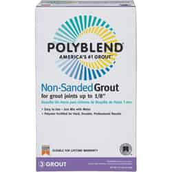 Custom Building Products Polyblend Indoor and Outdoor Snow White Grout 10 lb