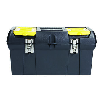 Stanley Plastic Toolbox 9 in. 4 in. H x 9 in. W Black