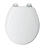 Mayfair Slow Close Round White Molded Wood Toilet Seat