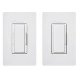 Lutron Maestro 150 watts 3-Way White 1 Dimmer Switch