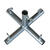 AHC 3/4 in. Round x 3/4 in. Dia. x 10 in. L Galvanized Carbon Steel Connector