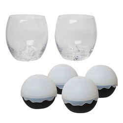 Refinery Clear Glass and Ice Mold Set