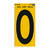Hy-Ko Reflective 5 in. 0 Black Self-Adhesive Number Vinyl