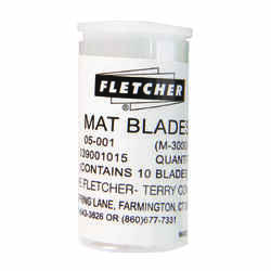 Fletcher Mat Cutting Steel Single Edge Replacement Blade .5 in. L 10 pc
