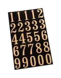 Hy-Ko 2 in. Reflective Gold Polyester Self-Adhesive Number Set 0-9 1 pc.