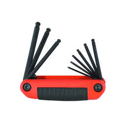 Eklind Tool 5/64 to 1/4 SAE Ergo Fold Ball End Hex Key Set Multi-Size in. 9 pc.