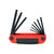 Eklind Tool 5/64 to 1/4 SAE Ergo Fold Ball End Hex Key Set Multi-Size in. 9 pc.