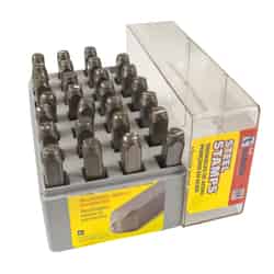 C.H. Hanson 1/8 in. Gray A-Z Letter Stamp Set Steel Nail-On