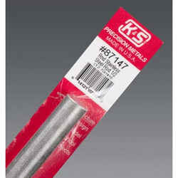 K&S 1/2 in. Dia. x 12 in. L Stainless Steel Unthreaded Rod