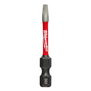 Milwaukee SHOCKWAVE #1 x 2 in. L Square Steel Quick-Change Hex Shank 1 pc. Screwdriver Bit 1