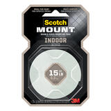 Scotch 1/2 in. W x 75 in. L x 1/2 in. W x 75 in. L Mounting Tape White